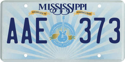 MS license plate AAE373