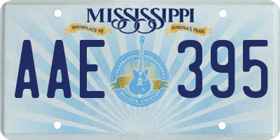 MS license plate AAE395