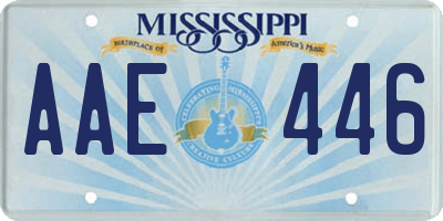 MS license plate AAE446
