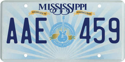 MS license plate AAE459