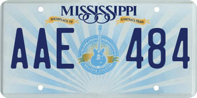 MS license plate AAE484