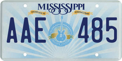 MS license plate AAE485