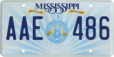 MS license plate AAE486