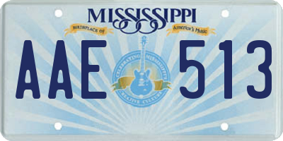 MS license plate AAE513