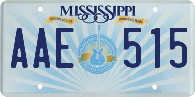 MS license plate AAE515