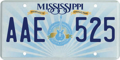 MS license plate AAE525