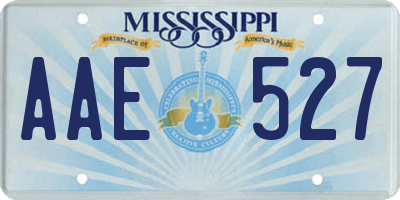 MS license plate AAE527