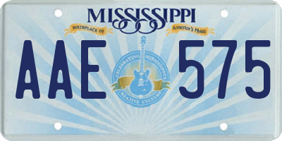 MS license plate AAE575