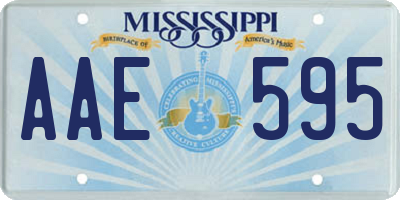 MS license plate AAE595