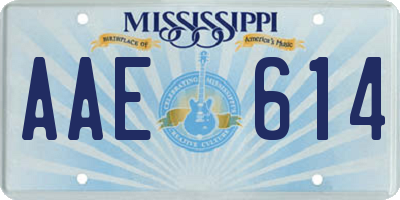 MS license plate AAE614
