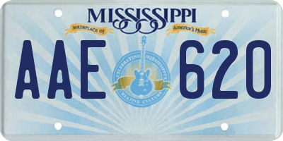 MS license plate AAE620