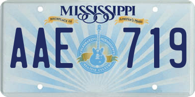 MS license plate AAE719