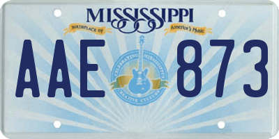 MS license plate AAE873