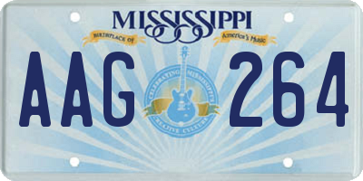 MS license plate AAG264