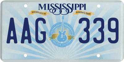 MS license plate AAG339