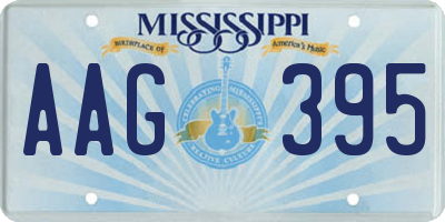 MS license plate AAG395