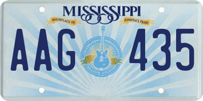 MS license plate AAG435