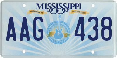 MS license plate AAG438