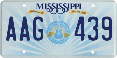 MS license plate AAG439