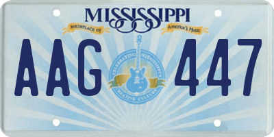 MS license plate AAG447