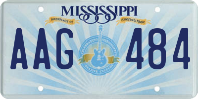 MS license plate AAG484