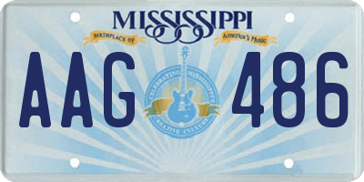 MS license plate AAG486