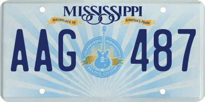 MS license plate AAG487