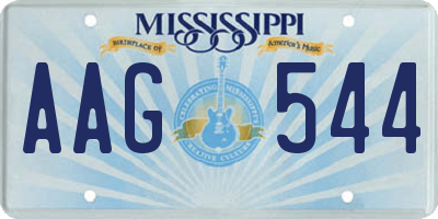 MS license plate AAG544