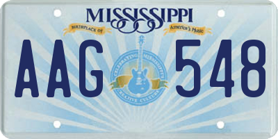 MS license plate AAG548