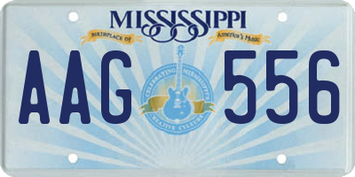 MS license plate AAG556