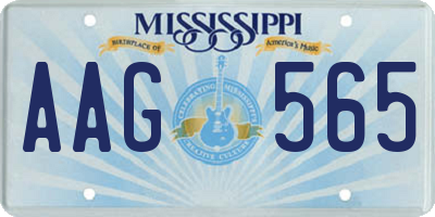 MS license plate AAG565