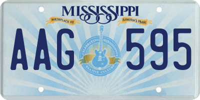 MS license plate AAG595