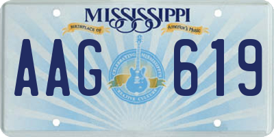 MS license plate AAG619