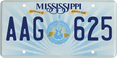 MS license plate AAG625