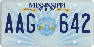 MS license plate AAG642