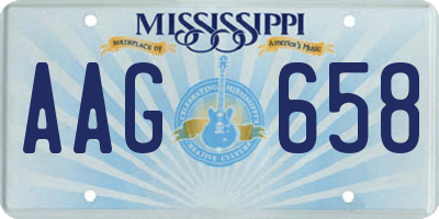 MS license plate AAG658