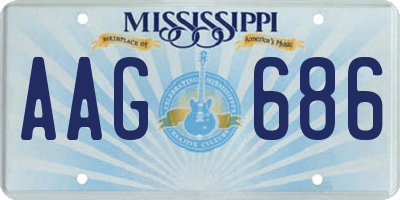 MS license plate AAG686