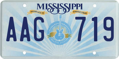 MS license plate AAG719