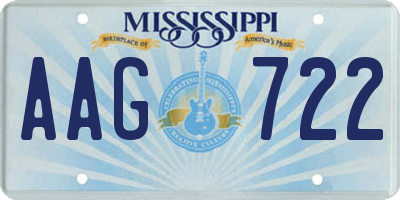 MS license plate AAG722