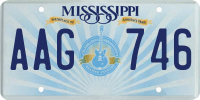 MS license plate AAG746