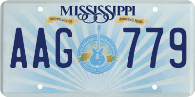 MS license plate AAG779