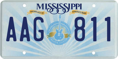 MS license plate AAG811