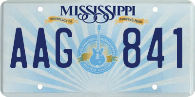 MS license plate AAG841