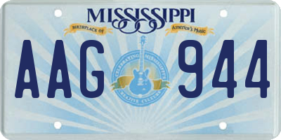 MS license plate AAG944