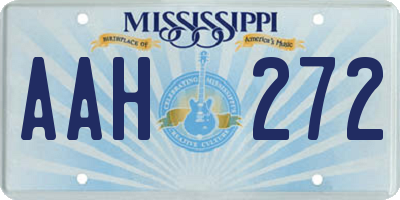 MS license plate AAH272