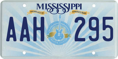 MS license plate AAH295