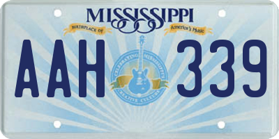 MS license plate AAH339