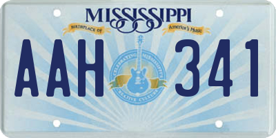 MS license plate AAH341