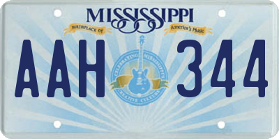 MS license plate AAH344