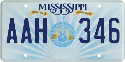 MS license plate AAH346